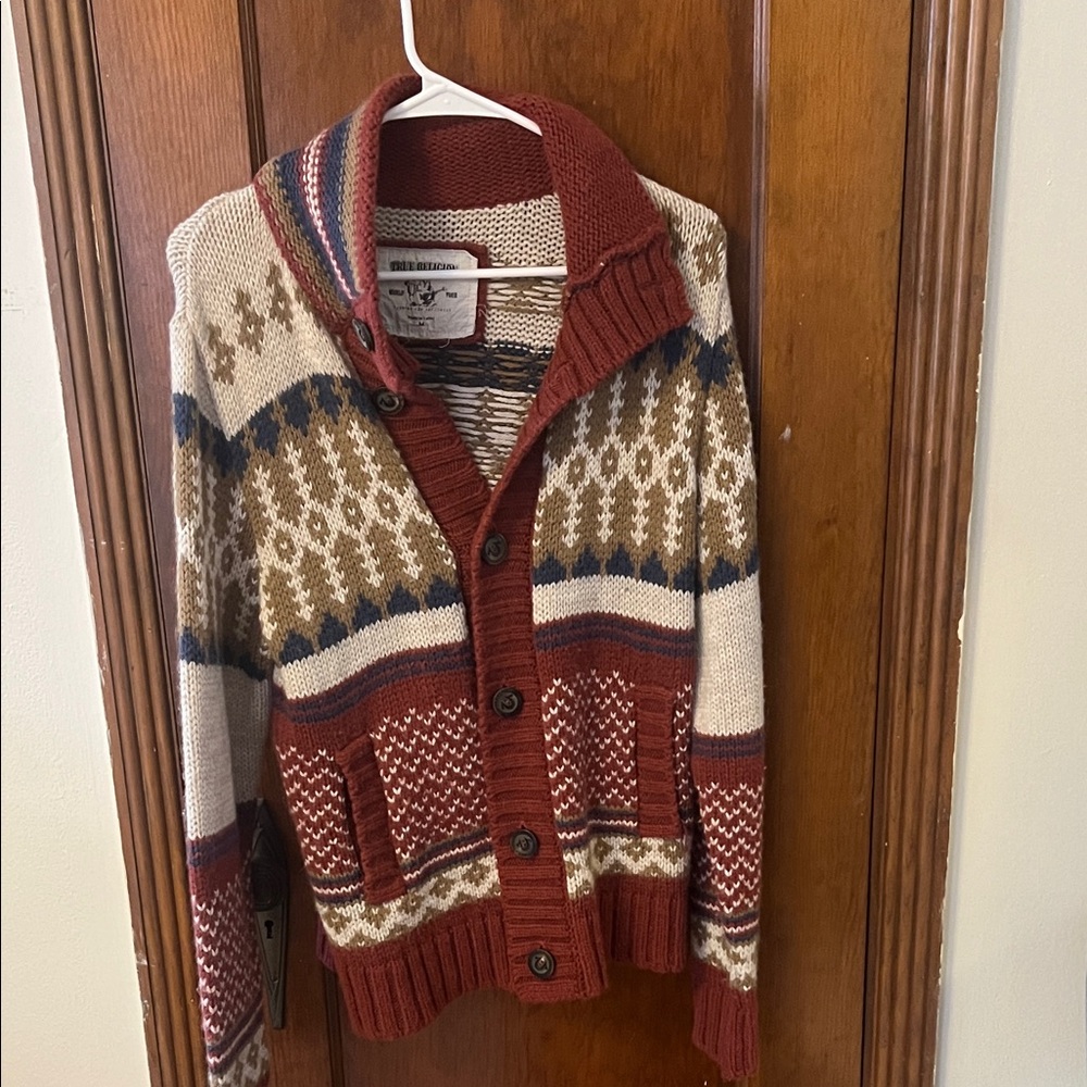 True Religion Multicolor Knit Cardigan